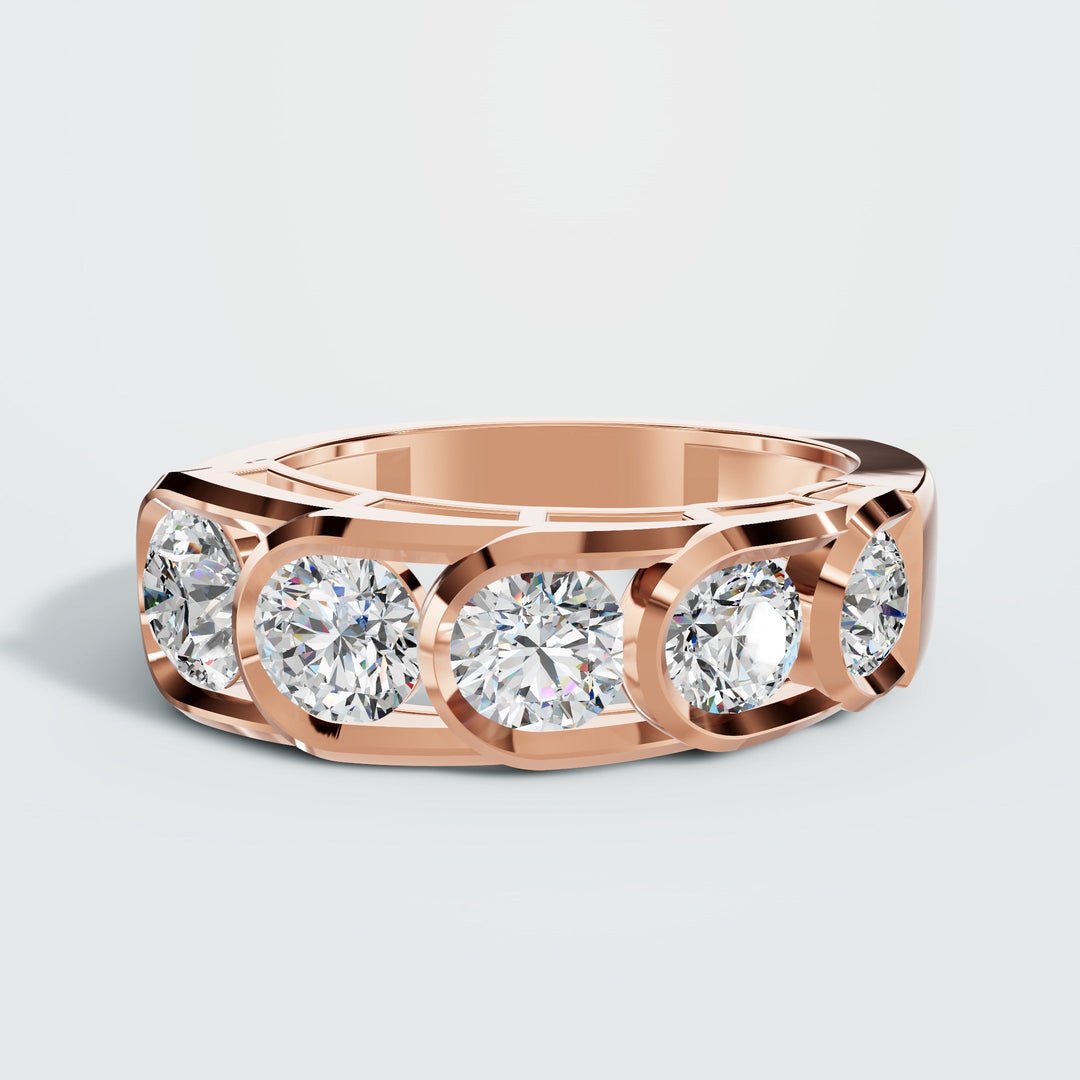Half Eternity Diamond Band
