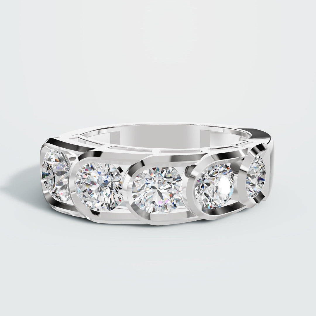 Half Eternity Diamond Band