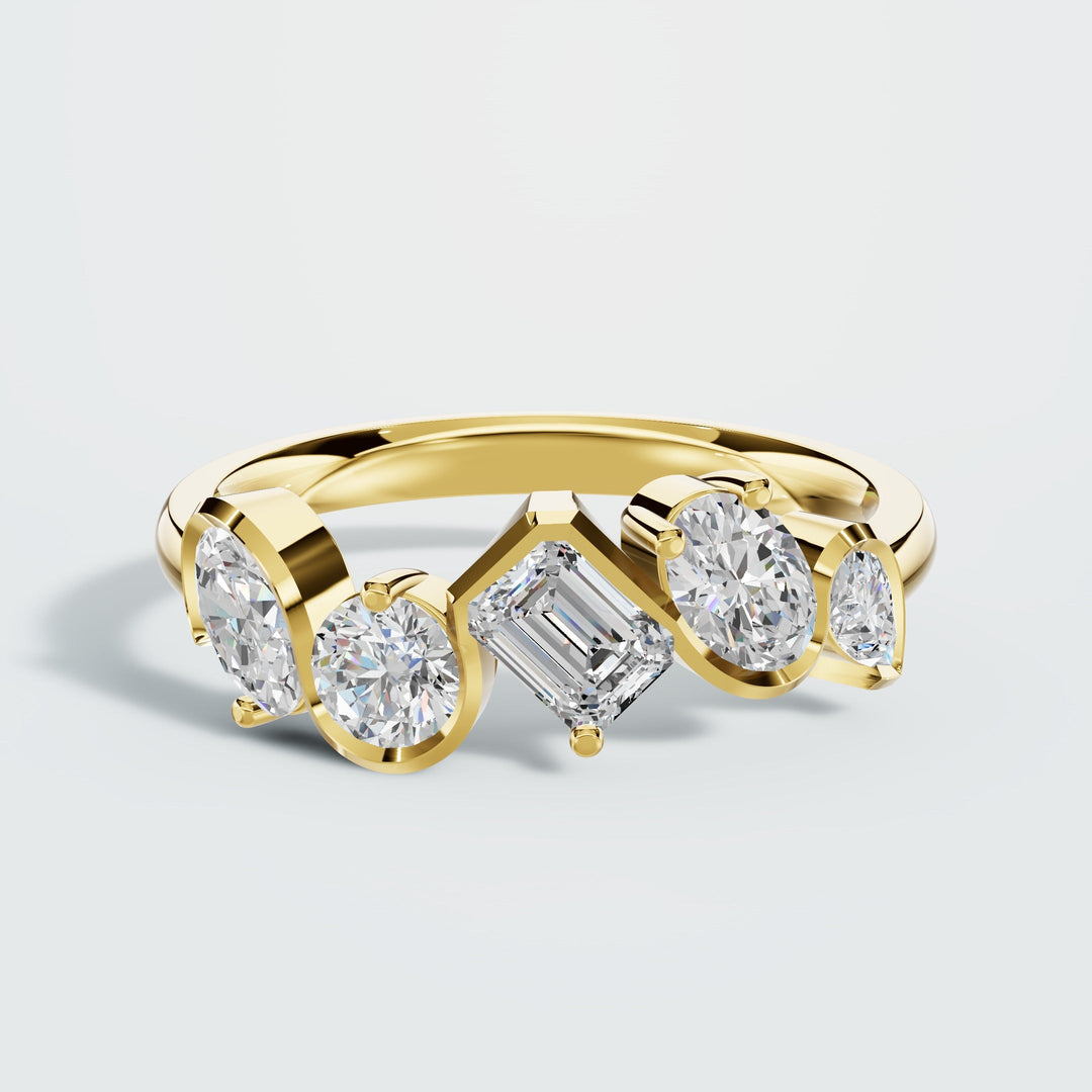 Multi Stone Crown Ring
