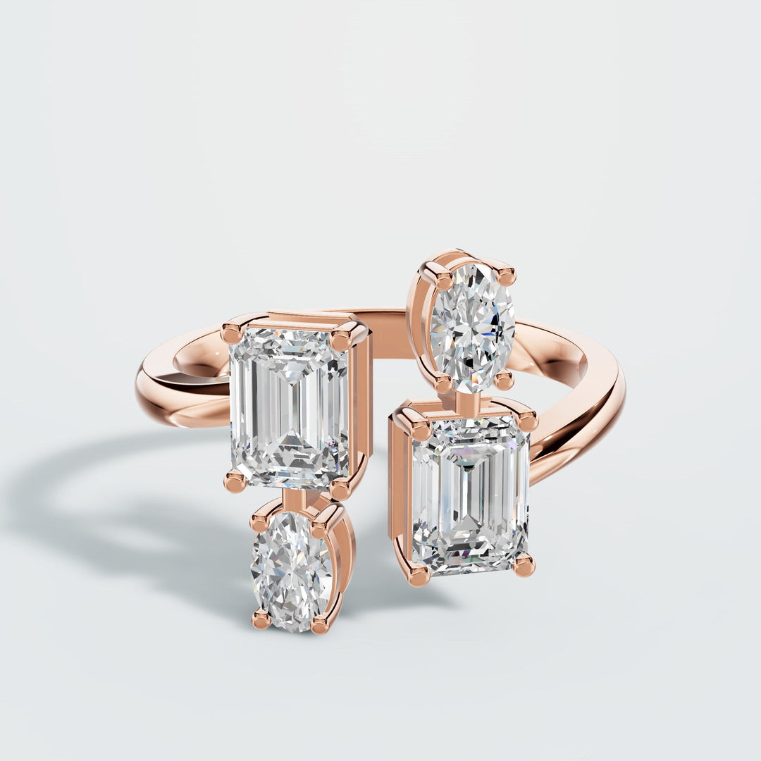 Emerald & Ovat Cut Ring