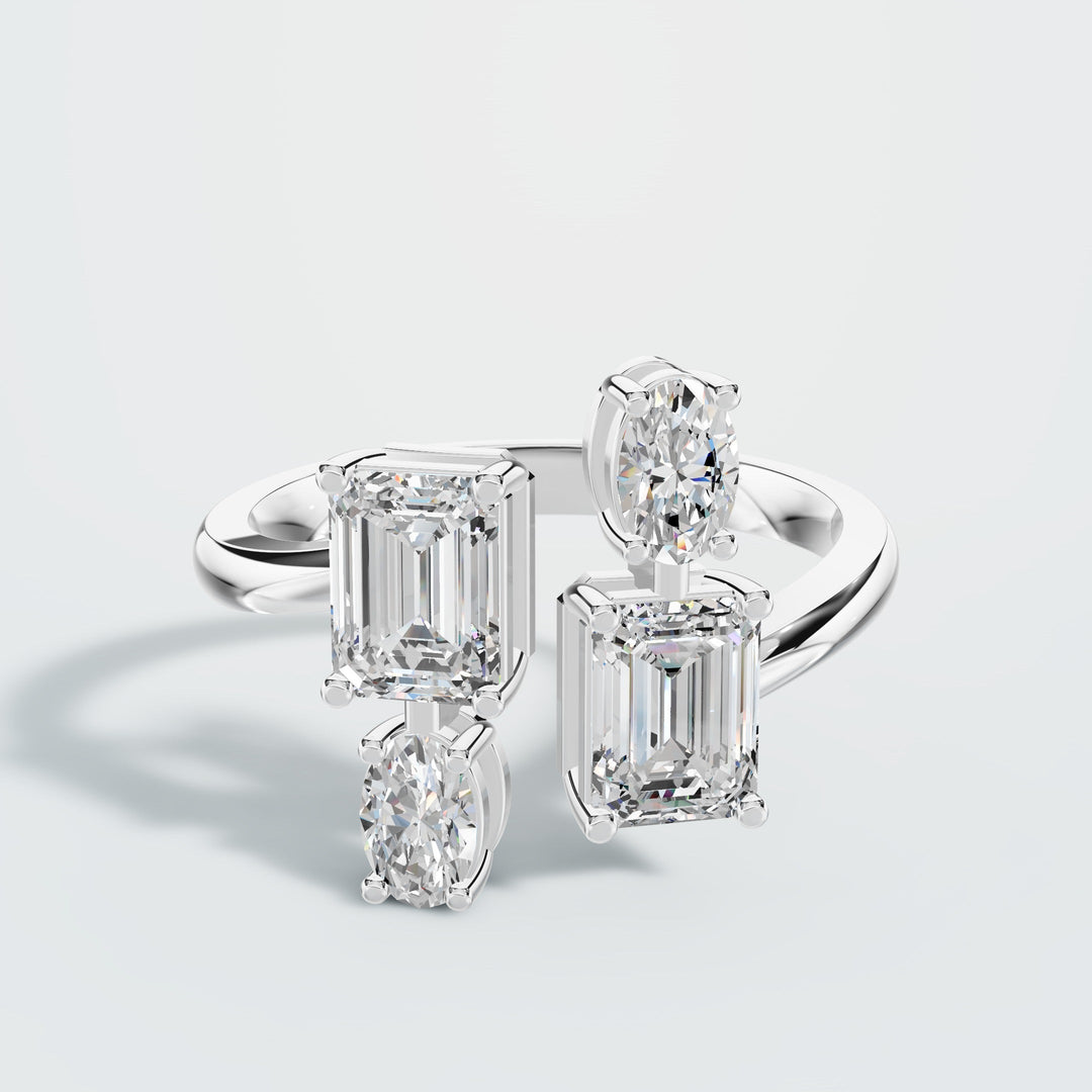 Emerald & Ovat Cut Ring