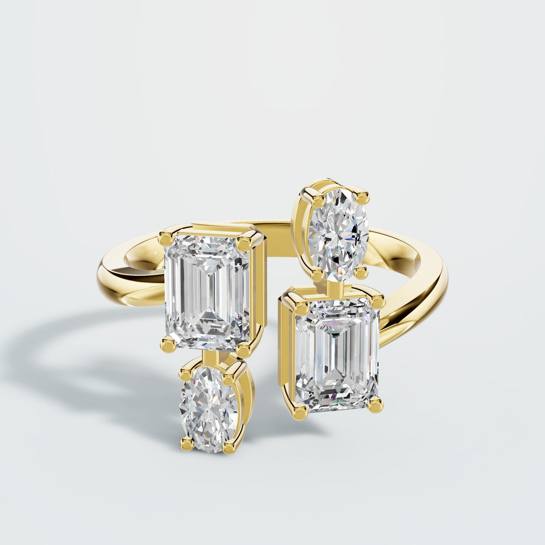 Emerald & Ovat Cut Ring