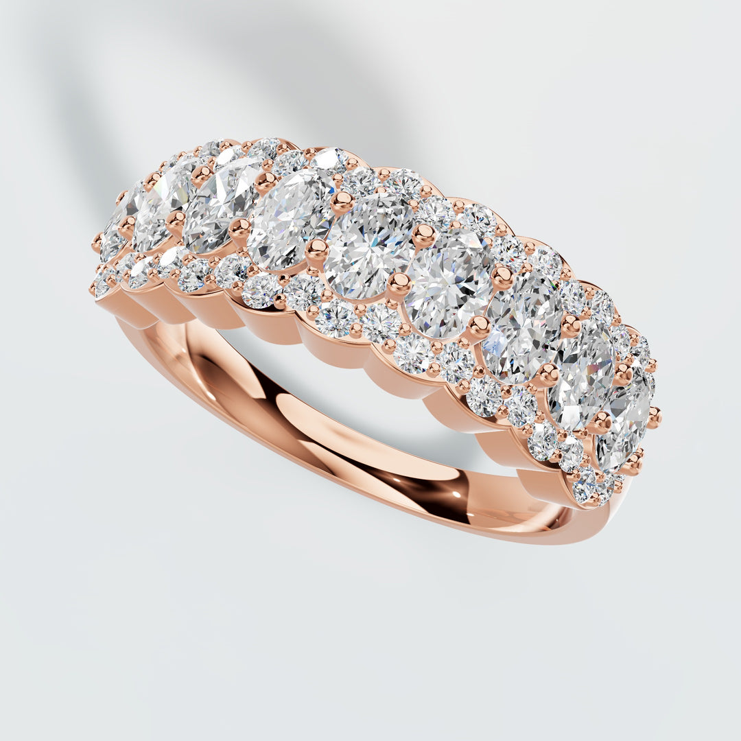 Double Row Diamond Ring