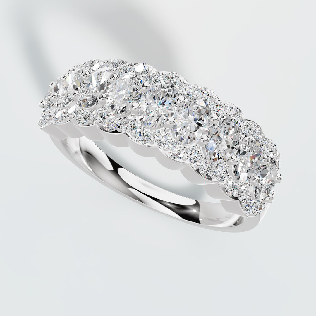 Double Row Diamond Ring
