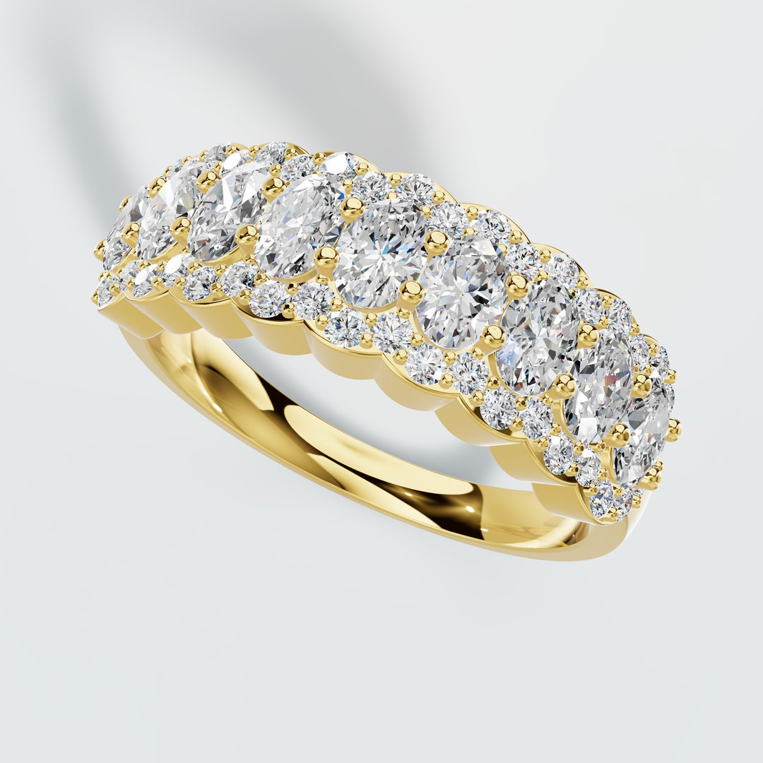 Double Row Diamond Ring