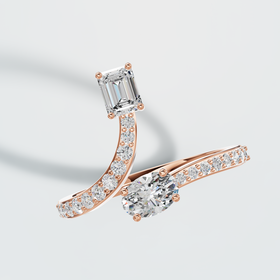 Wave Luxe Diamond Ring