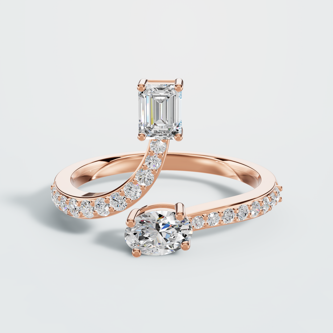 Wave Luxe Diamond Ring