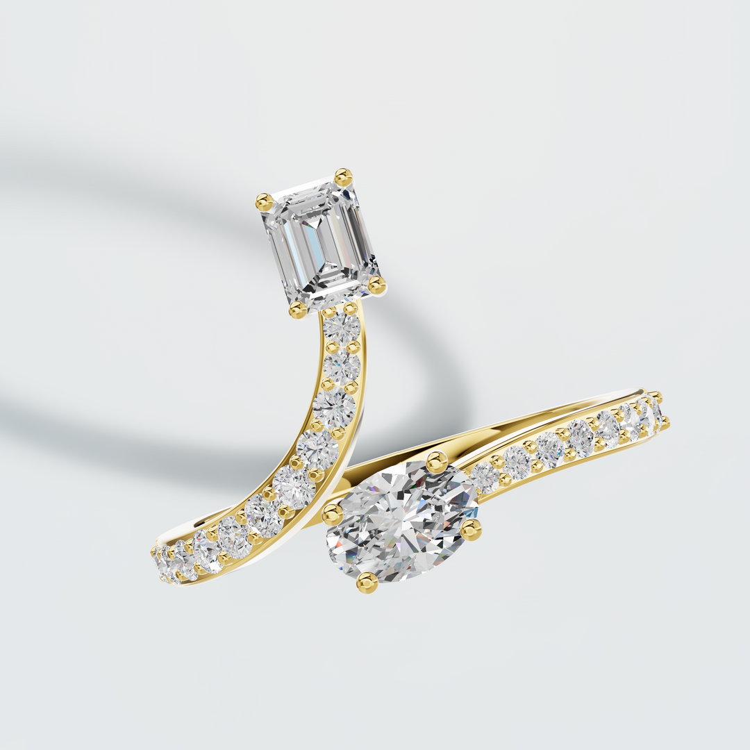 Wave Luxe Diamond Ring