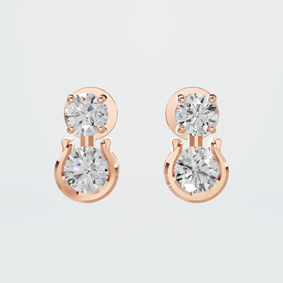 Mixed Drop Shield Earring