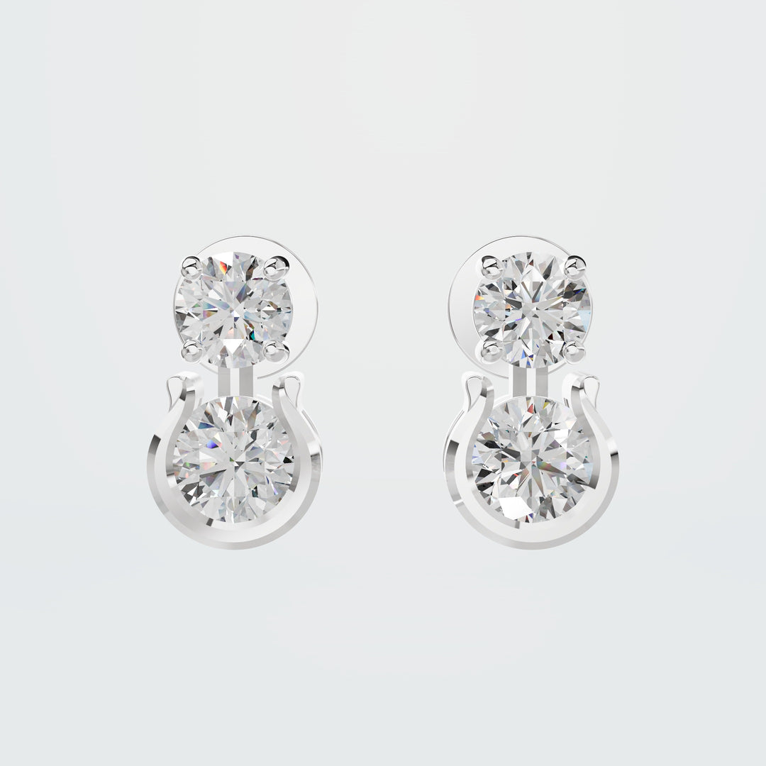 Mixed Drop Shield Earring