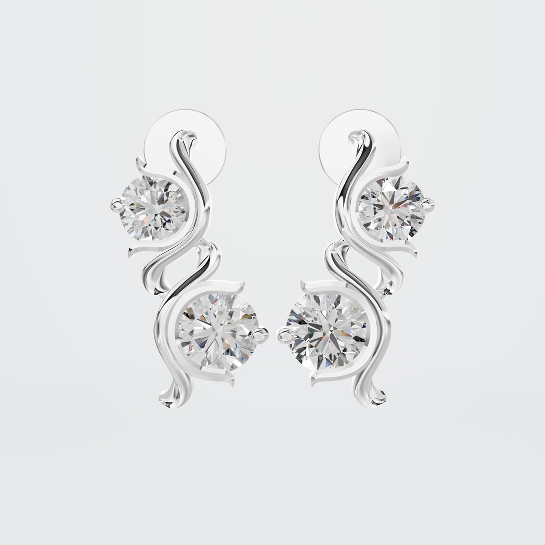 Duo Diamond studs