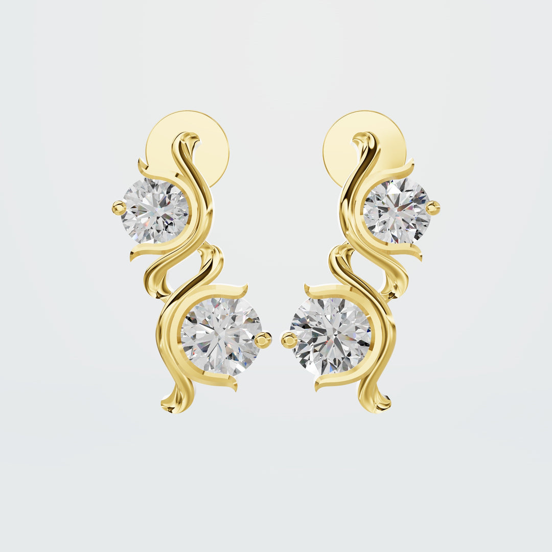 Duo Diamond studs