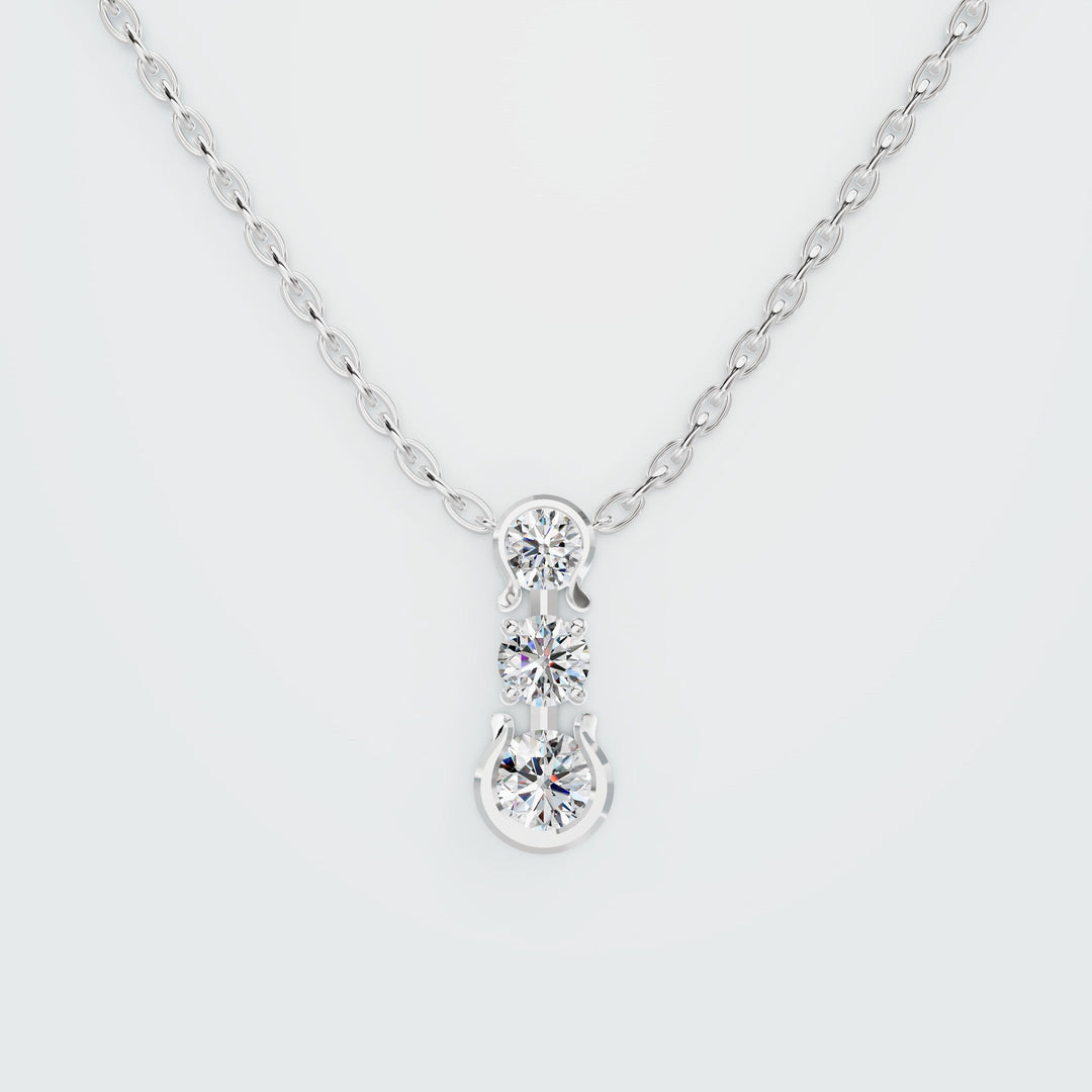 Solitarie Diamond  necklace