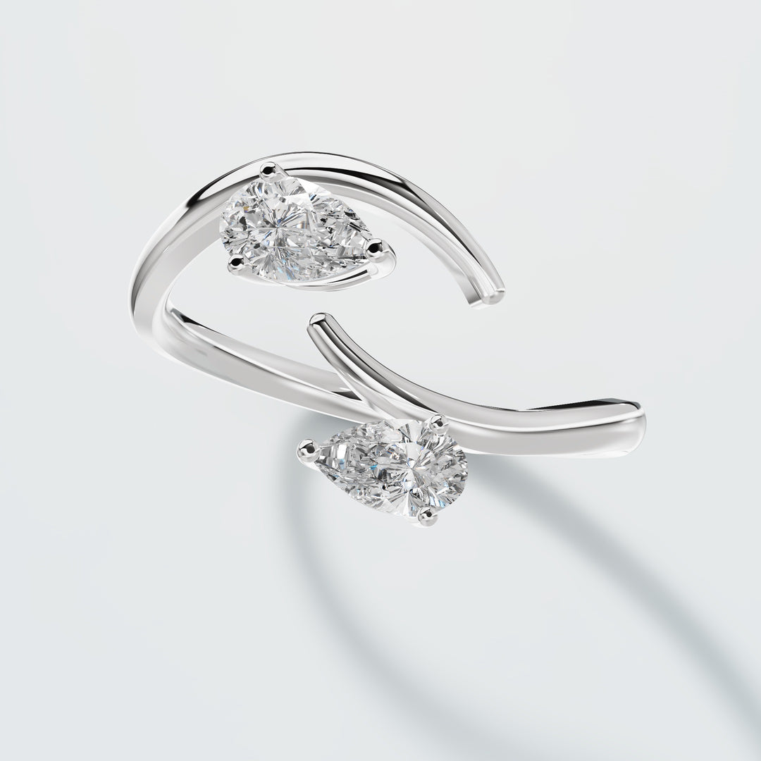 Mary drop diamond ring