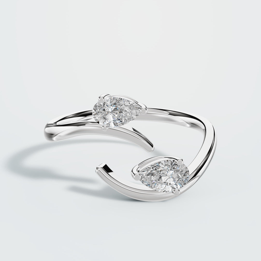 Mary drop diamond ring