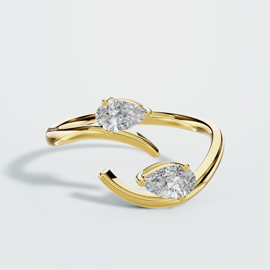 Mary drop diamond ring