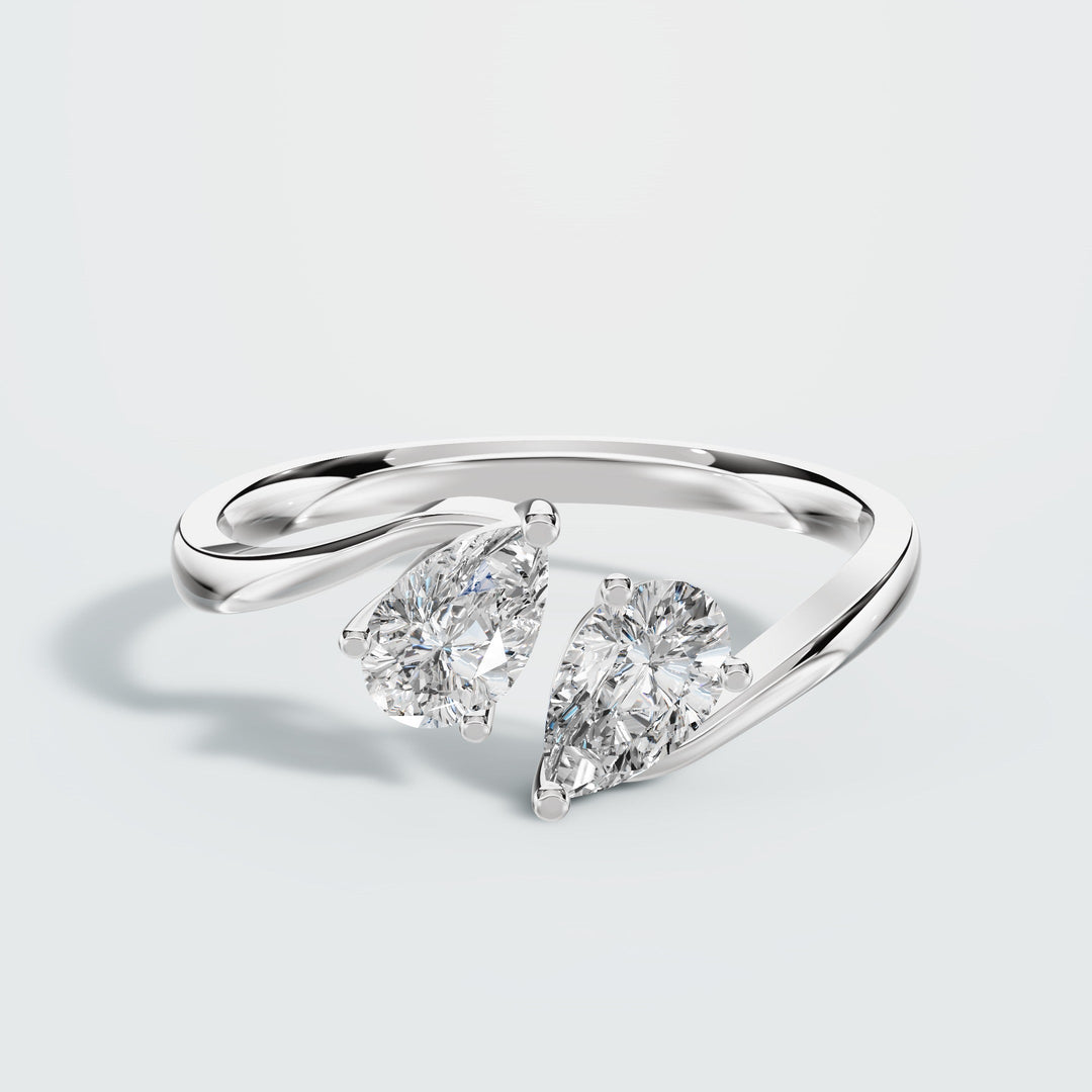 Double Drop Diamond ring