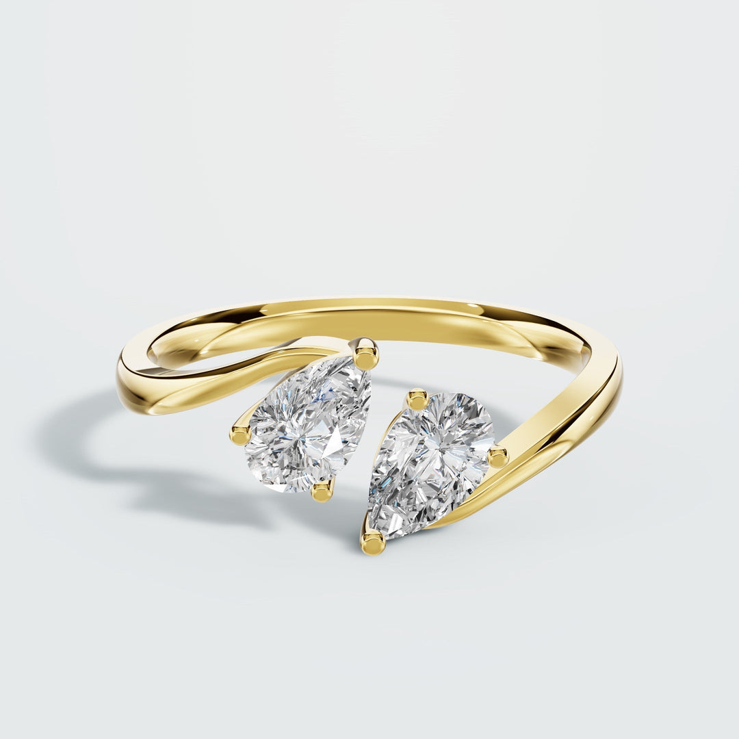 Double Drop Diamond ring