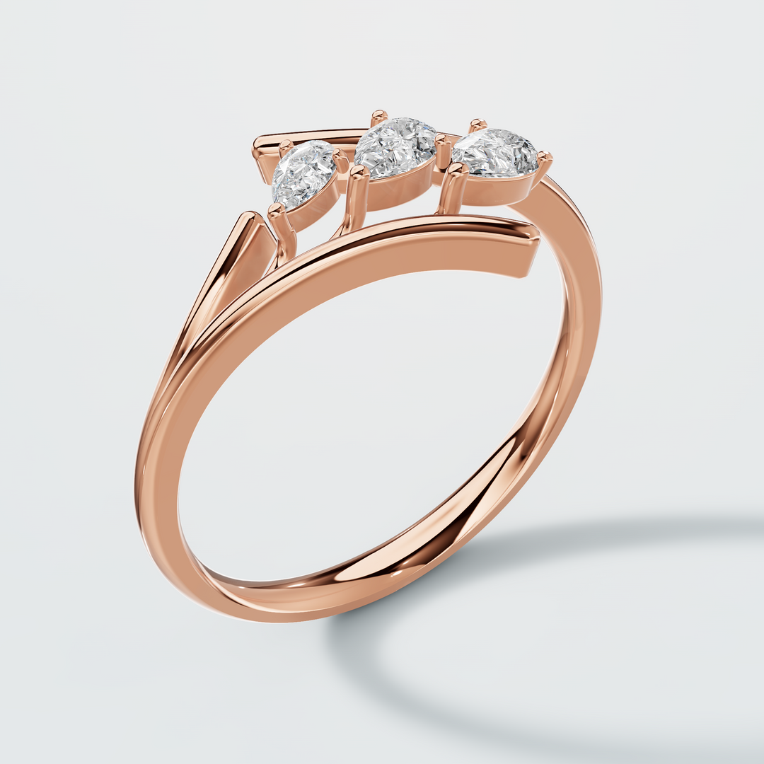 Teardrop Diamond ring