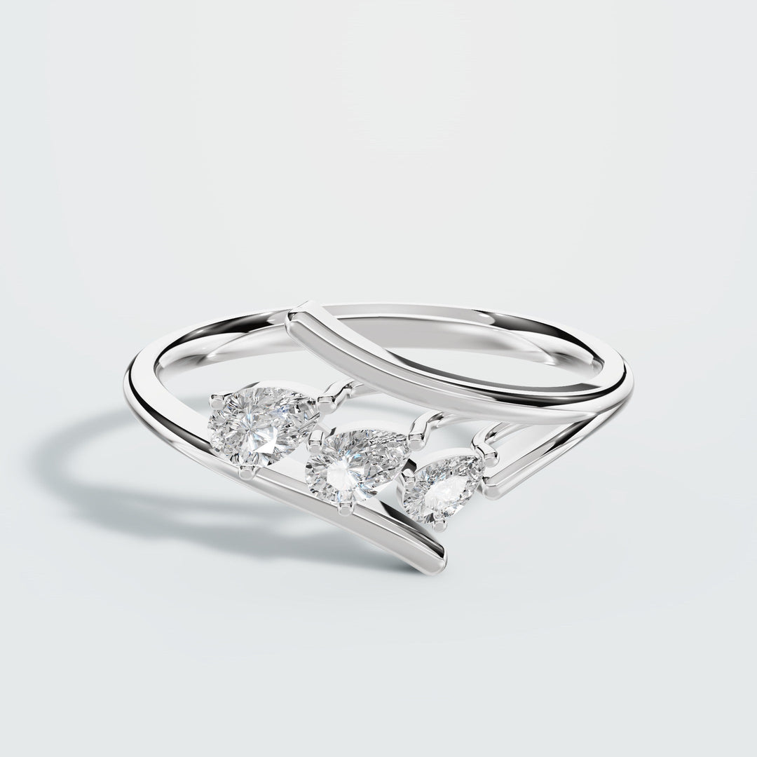 Teardrop Diamond ring