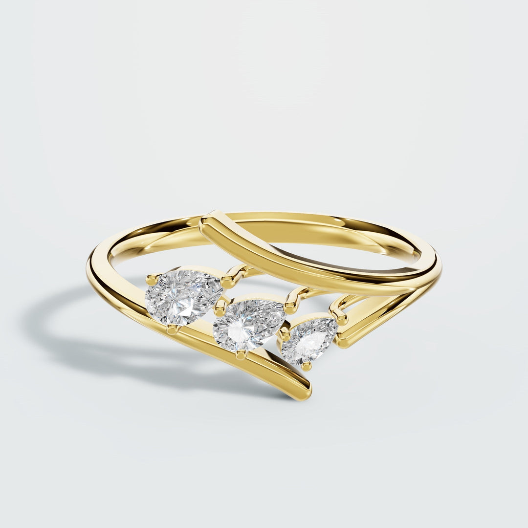 Teardrop Diamond ring