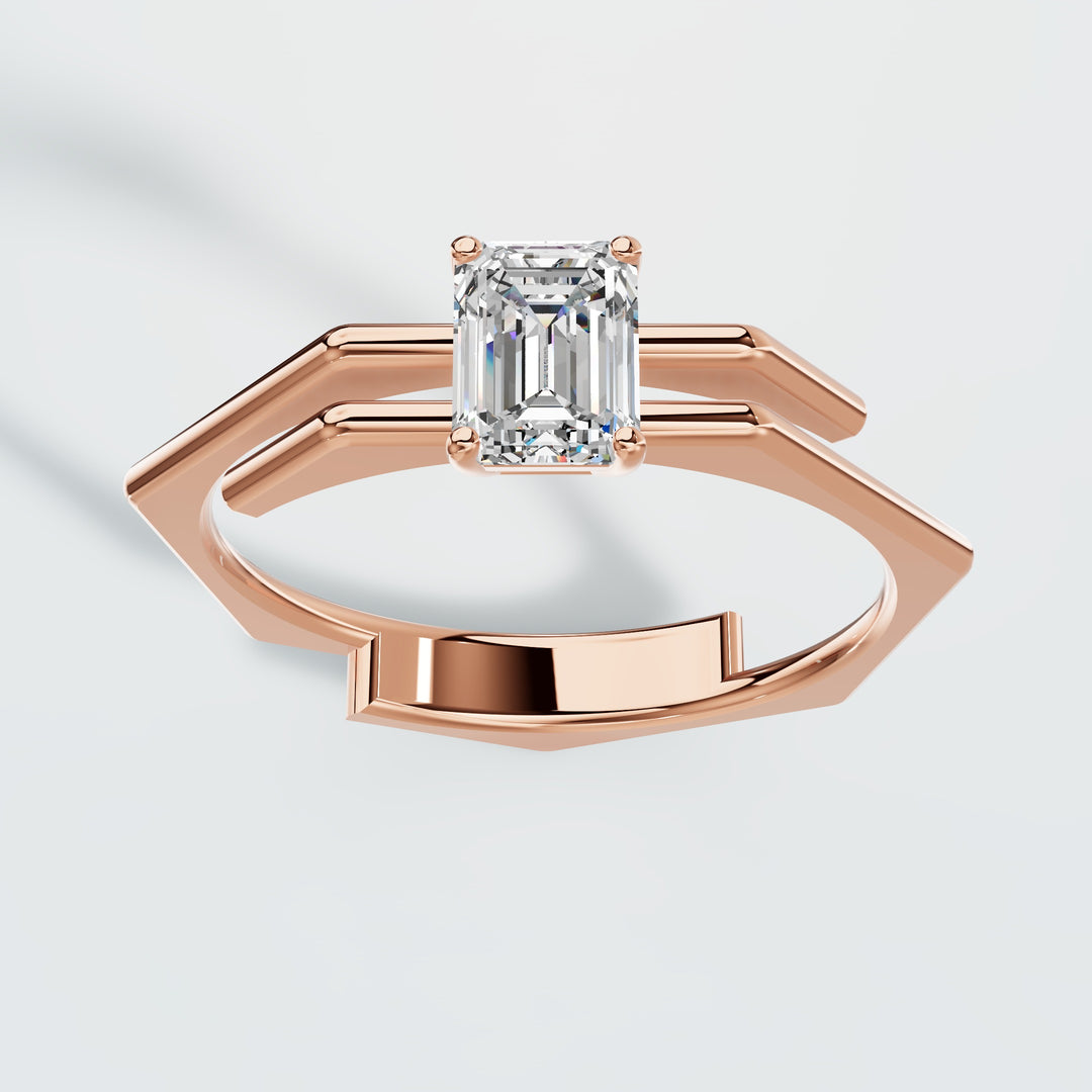 Side wrap diamond ring