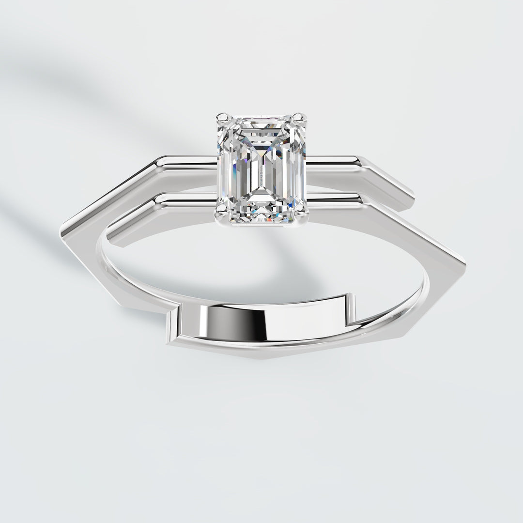 Side wrap diamond ring
