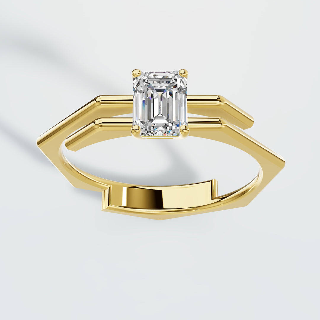 Side wrap diamond ring