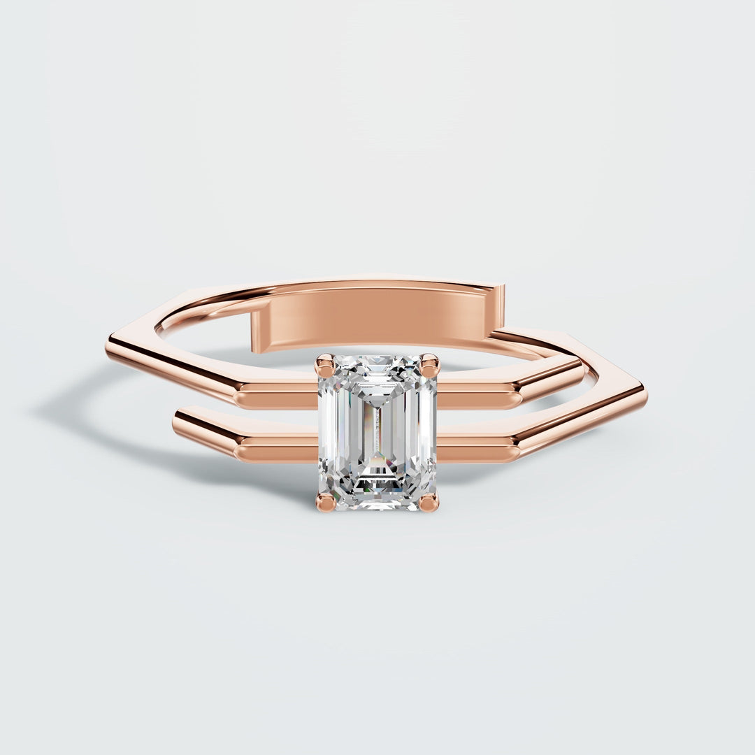 Side wrap diamond ring