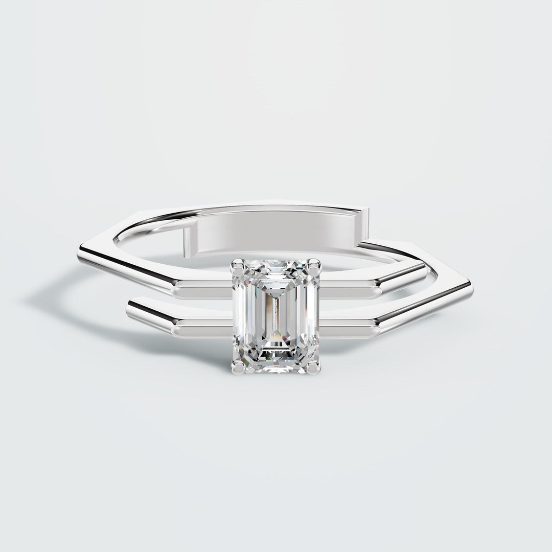 Side wrap diamond ring