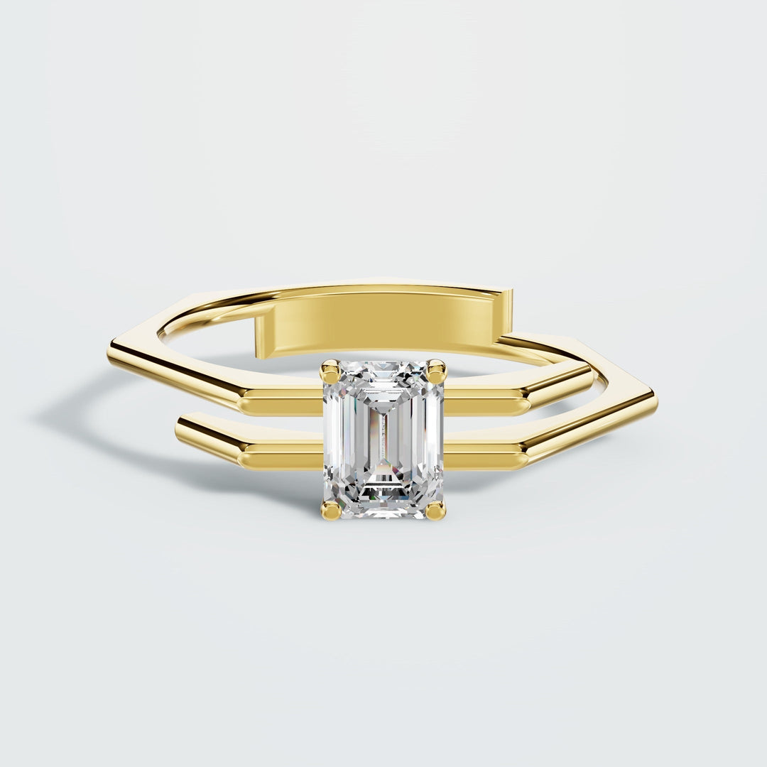 Side wrap diamond ring