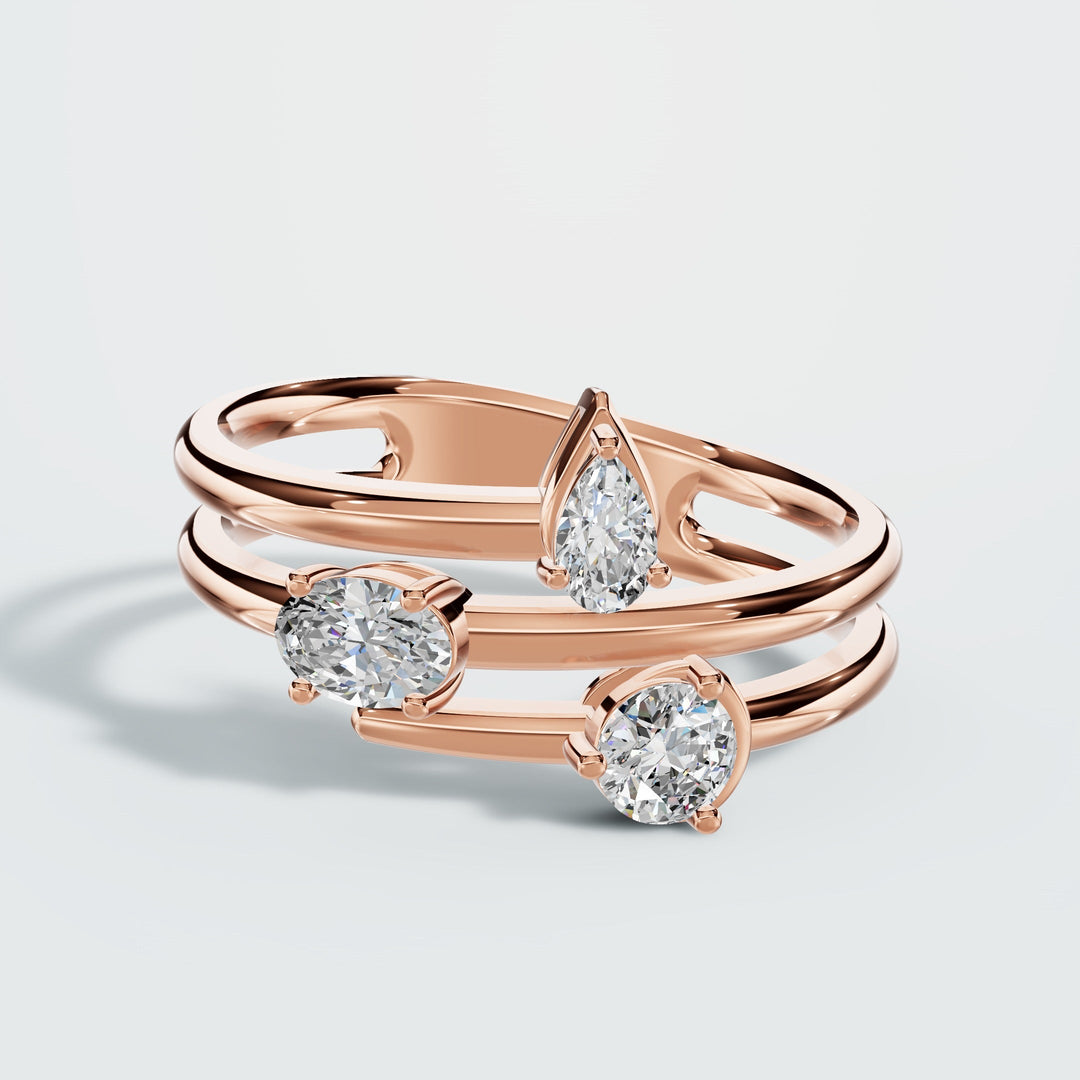 Diamond Orbit Ring