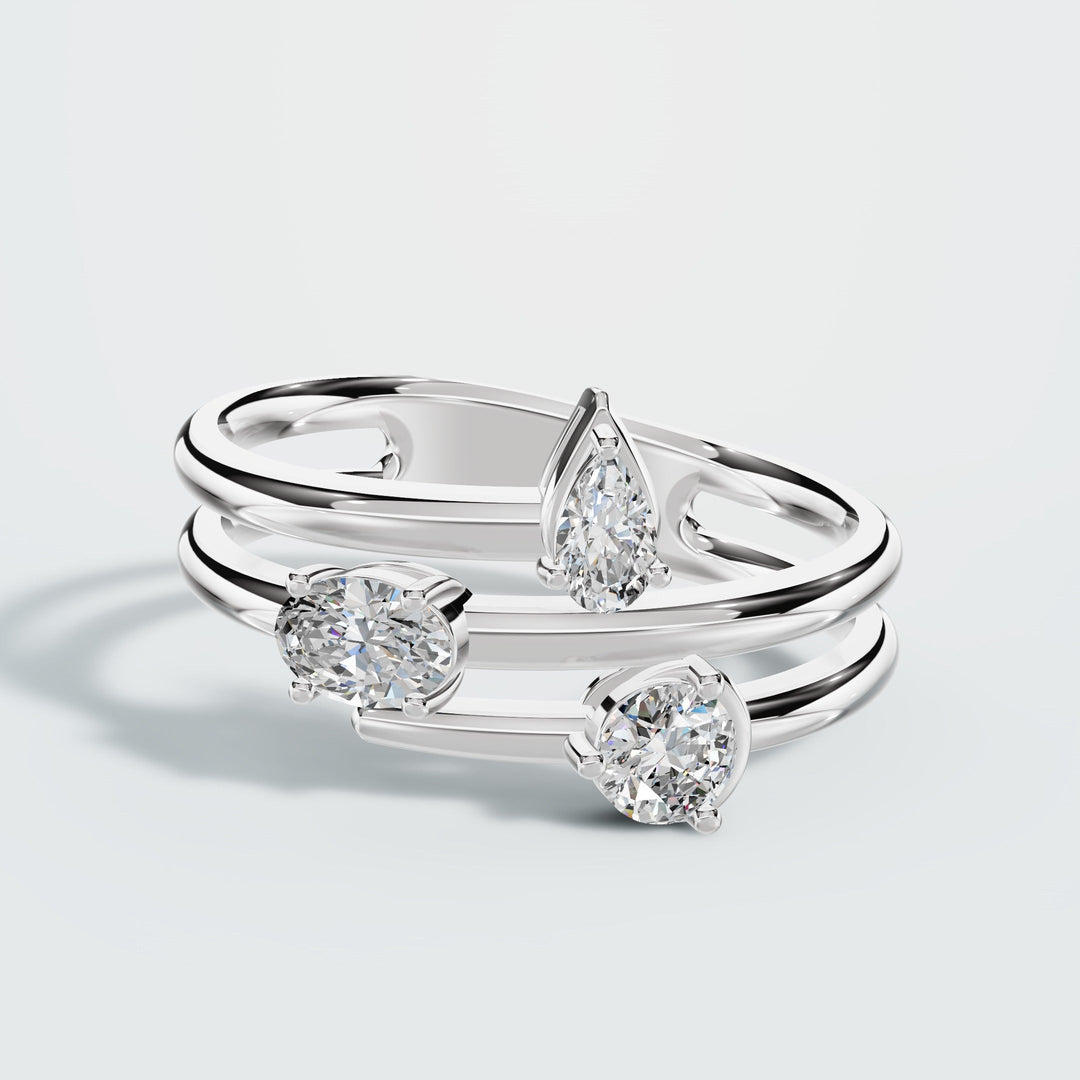 Diamond Orbit Ring