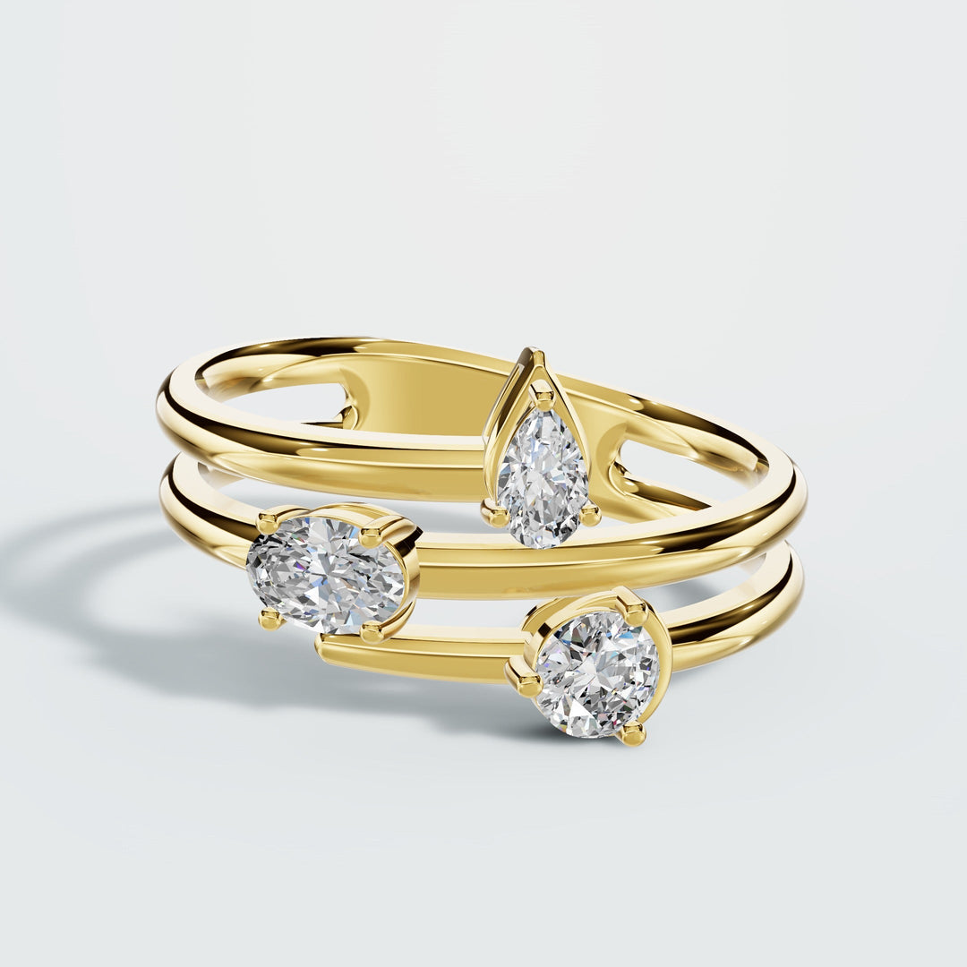Diamond Orbit Ring