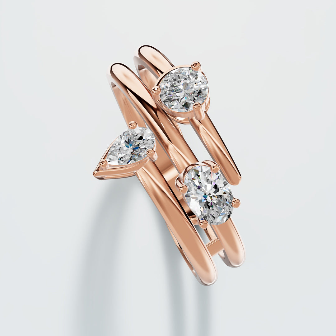 Diamond Orbit Ring