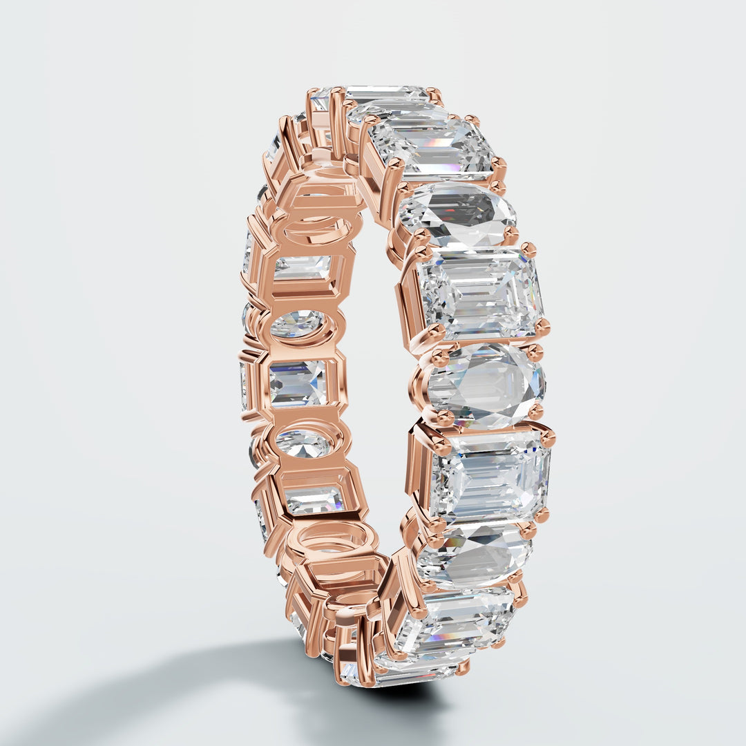 Eternity Emerald & Oval Band