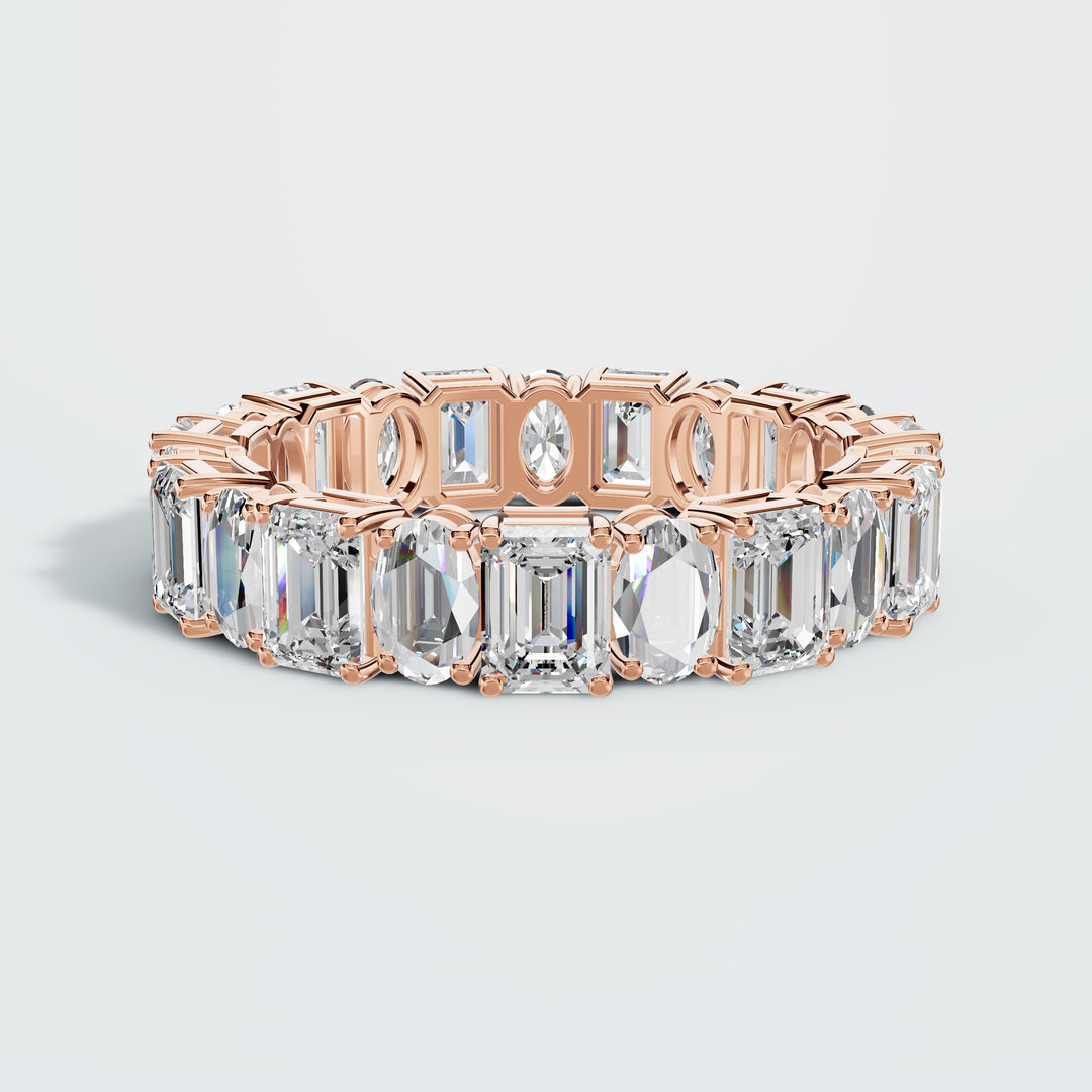 Eternity Emerald & Oval Band