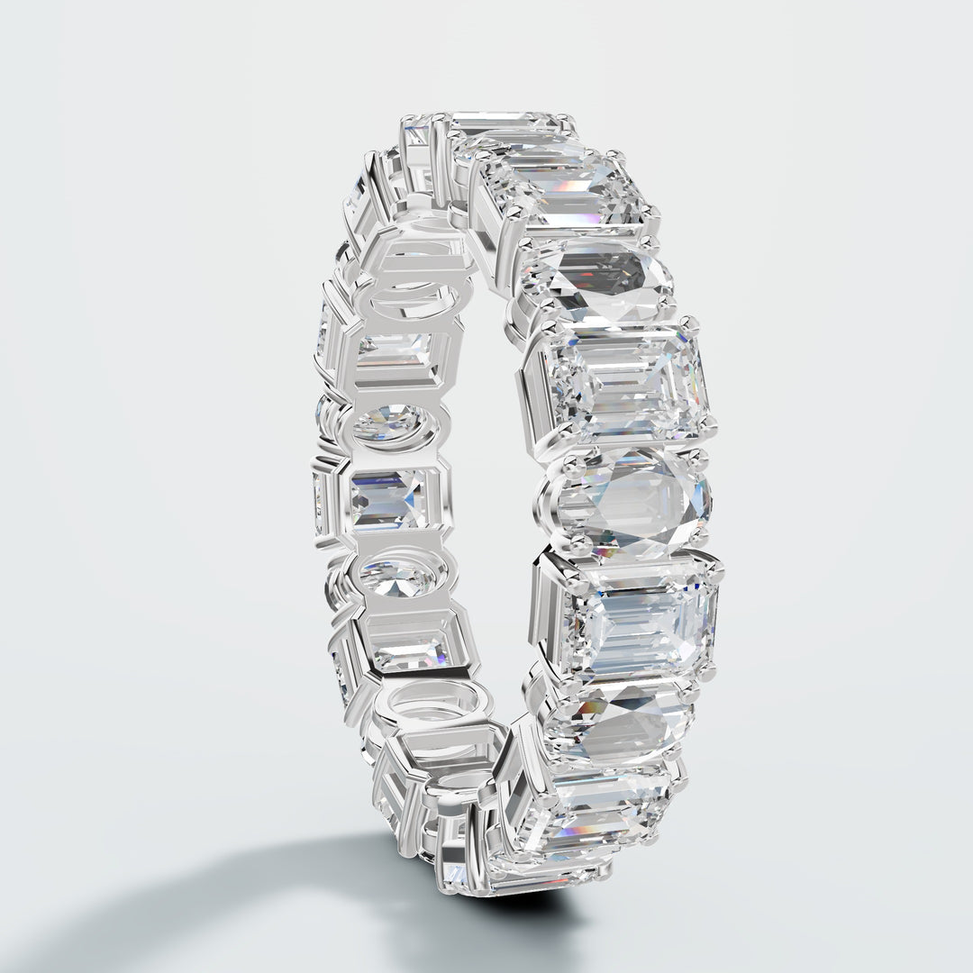 Eternity Emerald & Oval Band