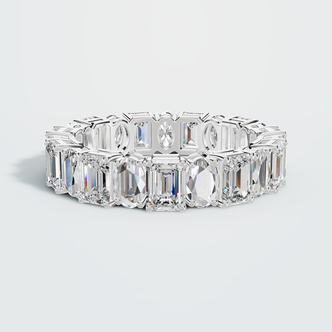 Eternity Emerald & Oval Band