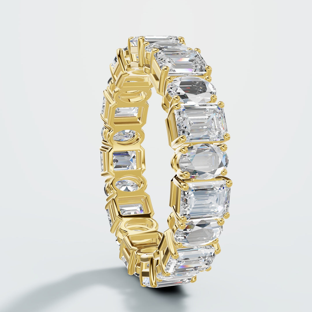 Eternity Emerald & Oval Band