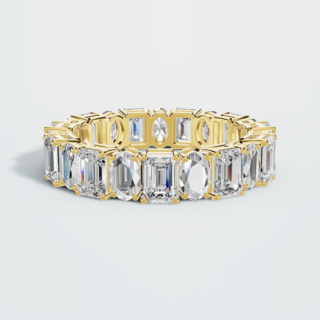 Eternity Emerald & Oval Band