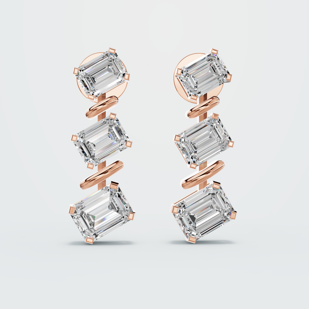 Diamond illusion earring