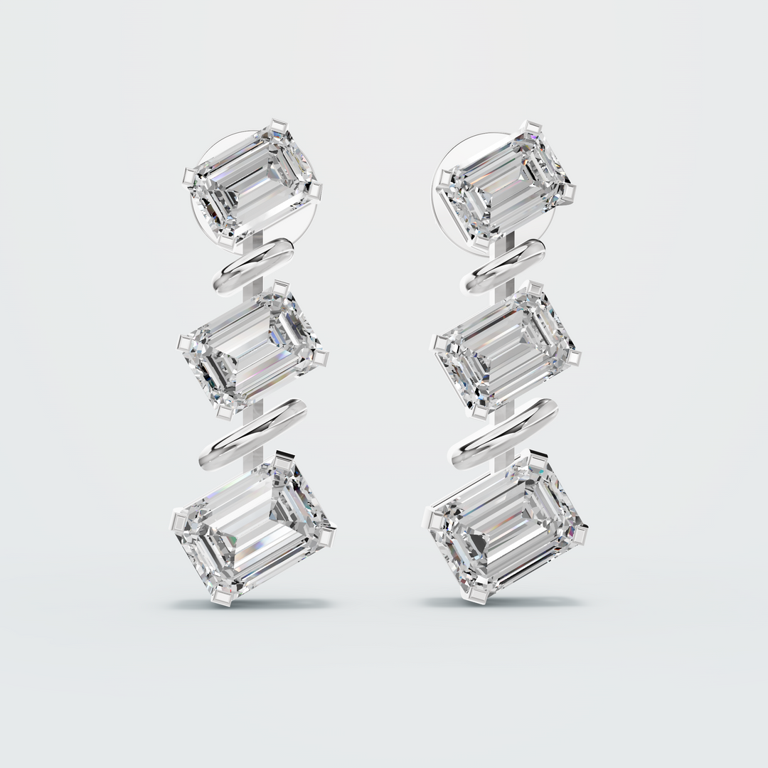Diamond illusion earring