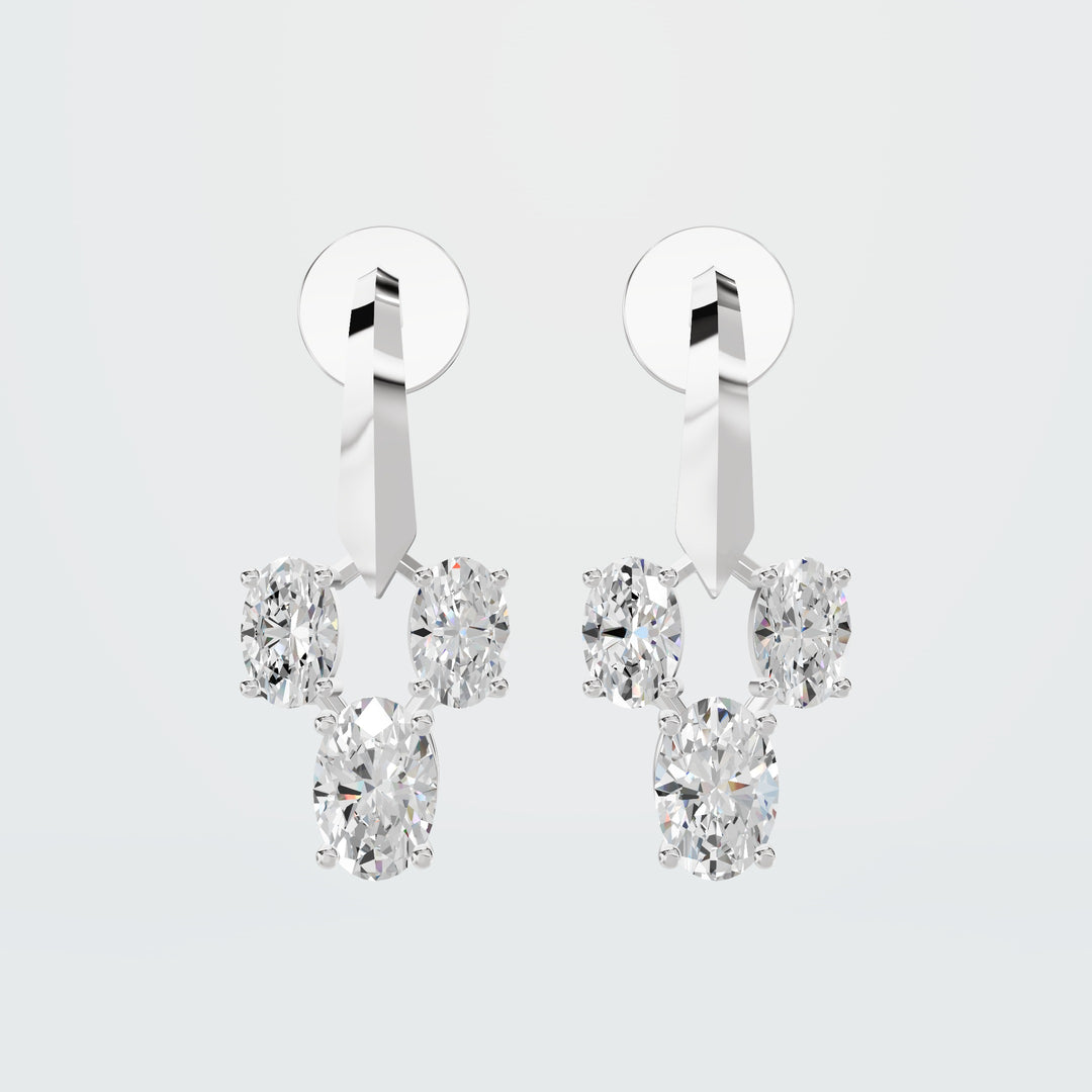 Emerald Huggies diamond hoops