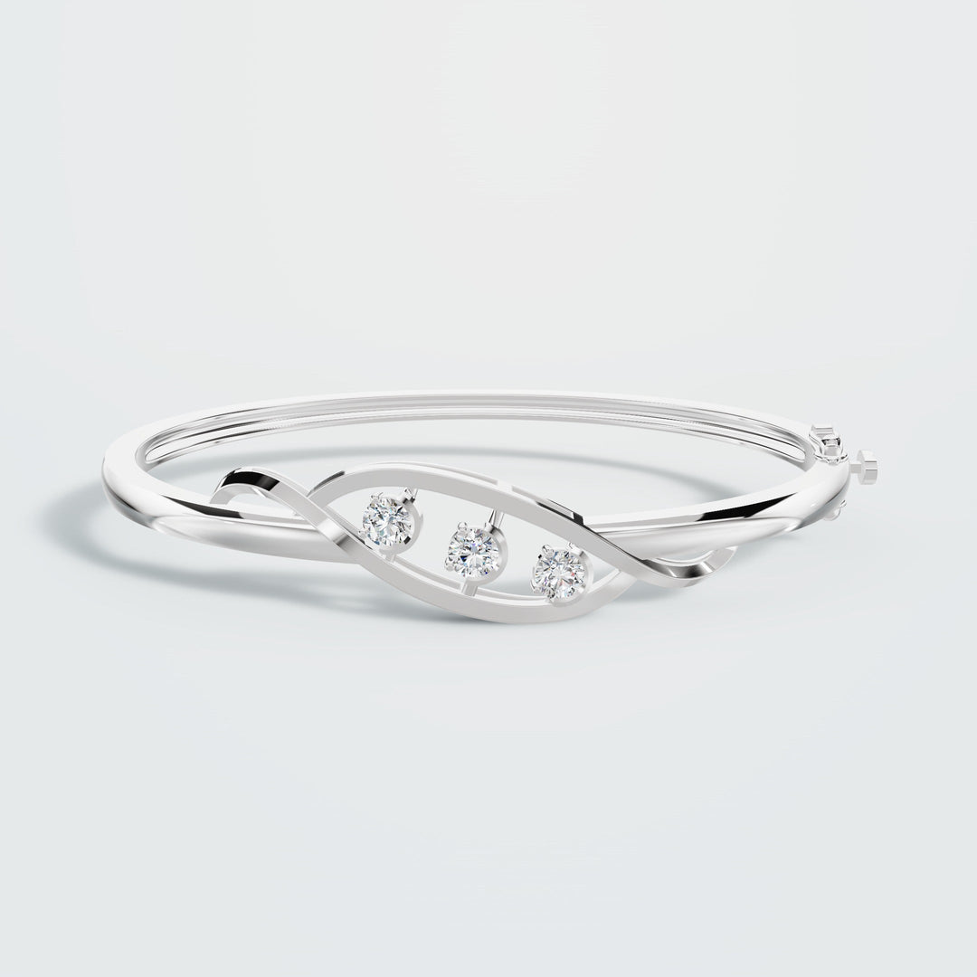 Luxe Link Solitaire Bangle
