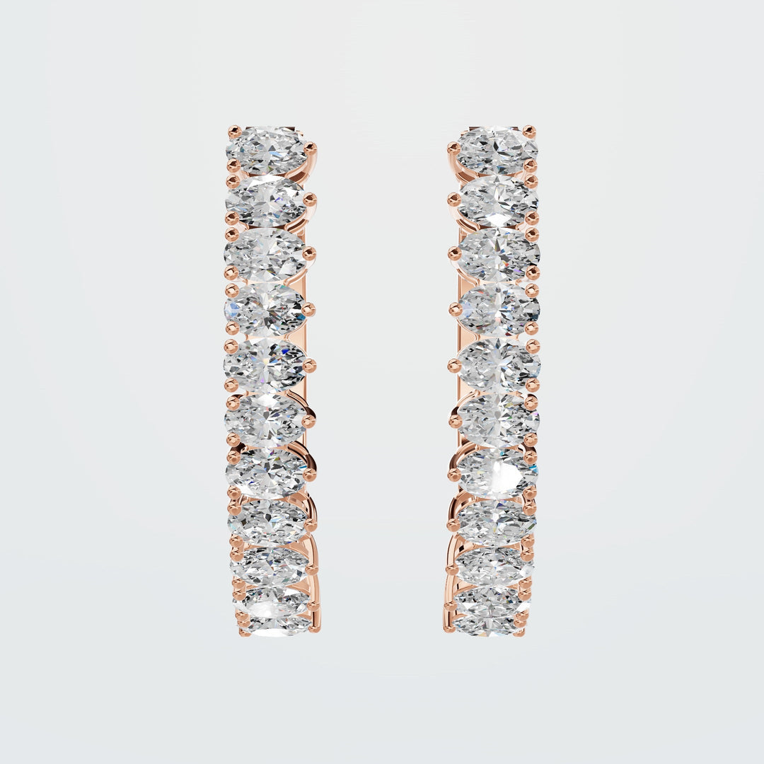 Teardrop Eternity Earrings