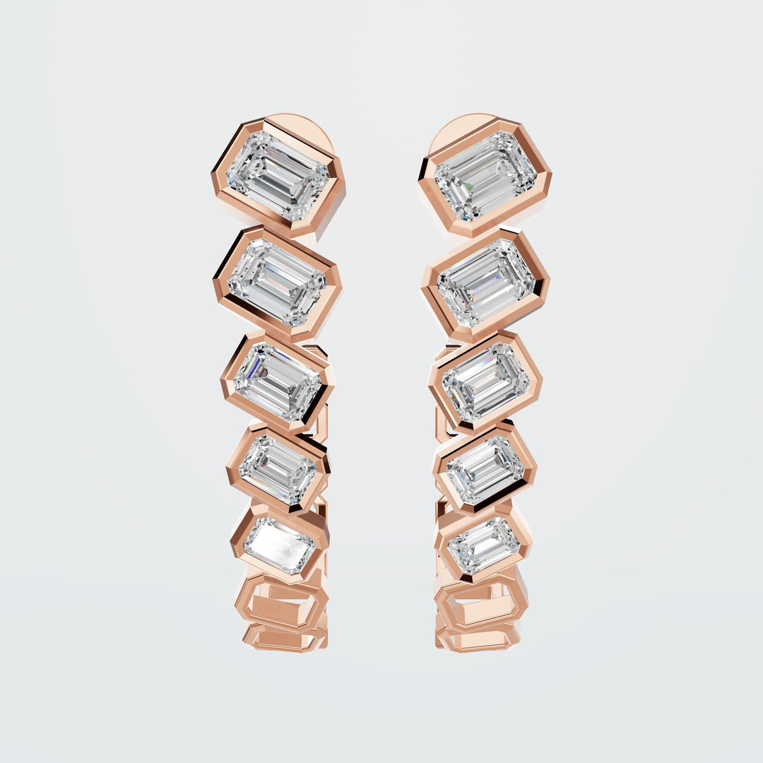 Elegant Diamond Huggies