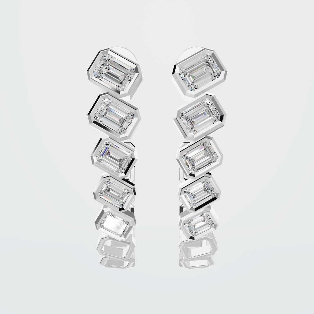 Elegant Diamond Huggies