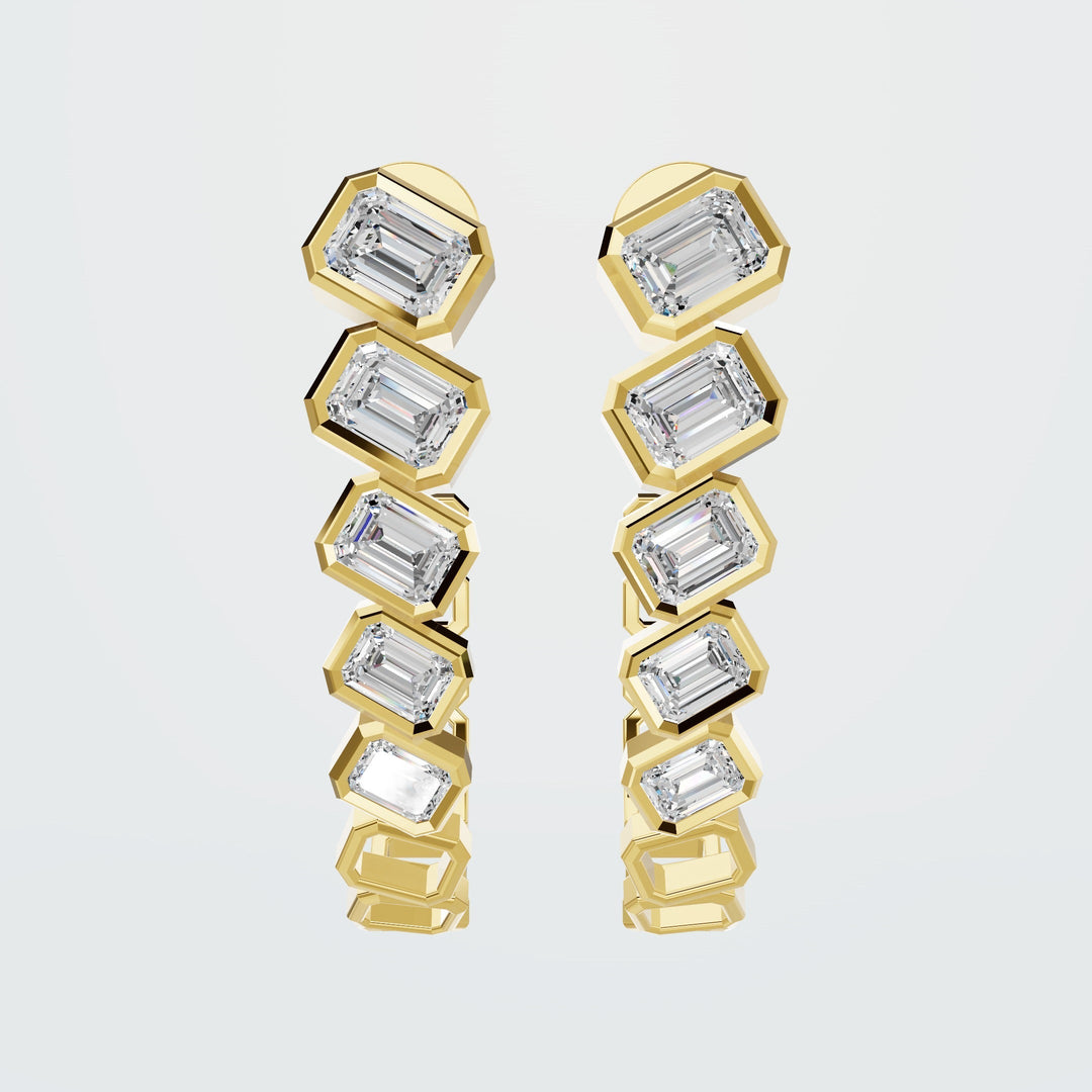 Elegant Diamond Huggies