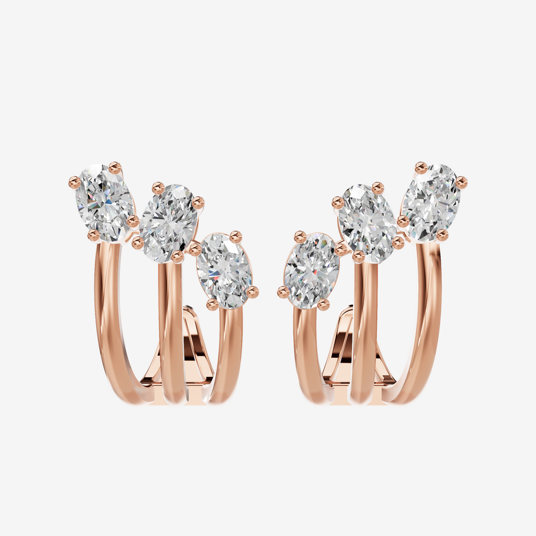 Floating Diamond Earrings
